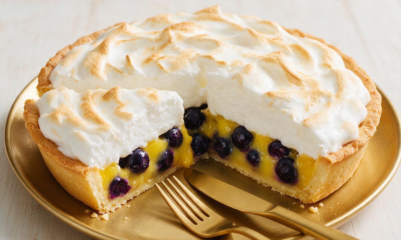 Blueberry Lemon Meringue Pie