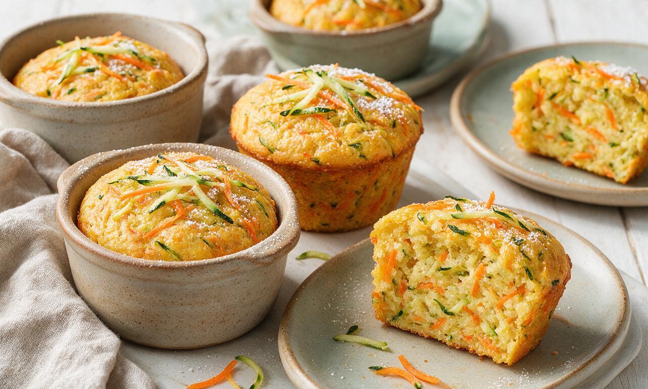 Low-Sugar Zucchini Carrot Muffin