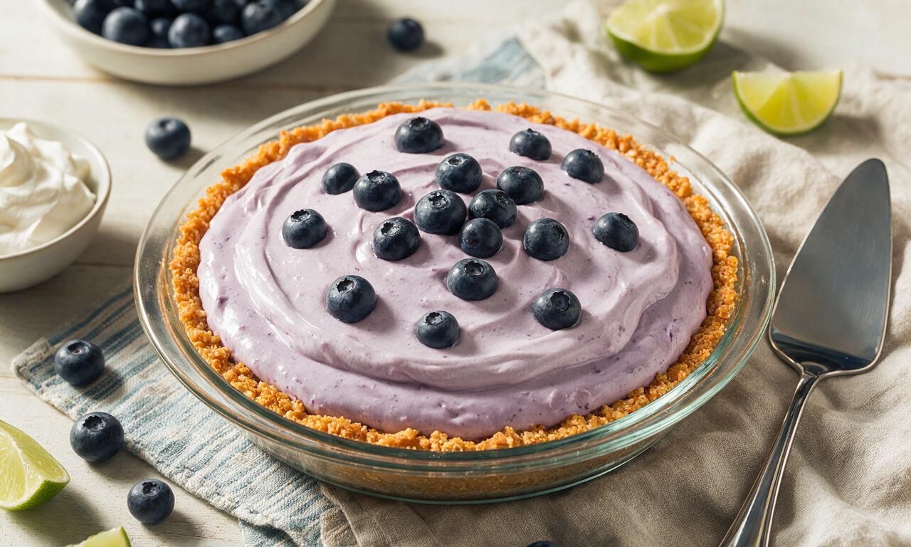 Blueberry Margarita Pie