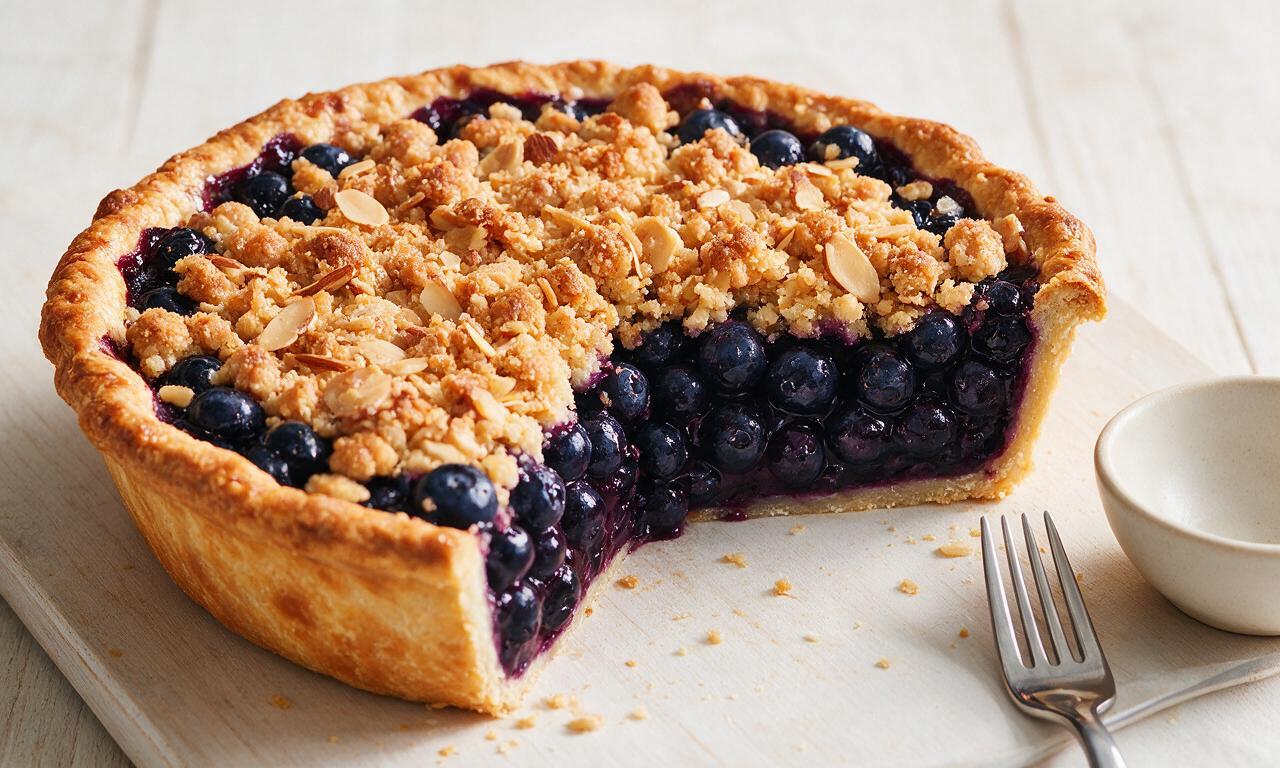 Blueberry Almond Pie