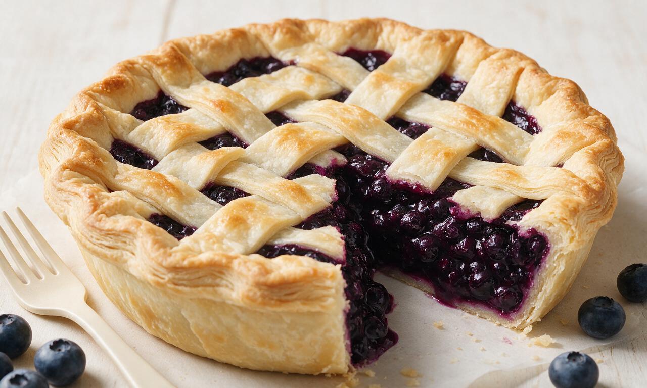 Blueberry Pie with Lard Crust