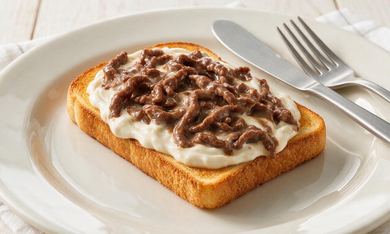 Cream Chipped Beef on Toast