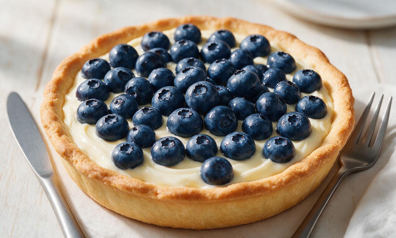 Blueberry White Chocolate Pie