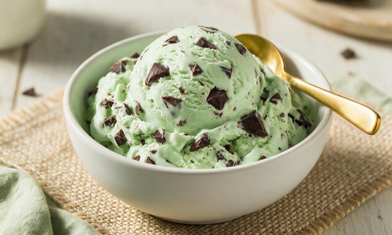 Mint Chocolate Chip Ice Cream